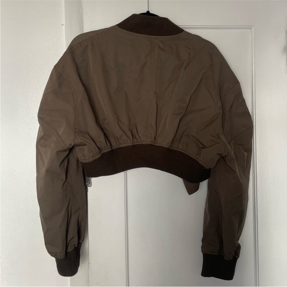 Zara dark green bomber jacket - Picture 3 of 4
